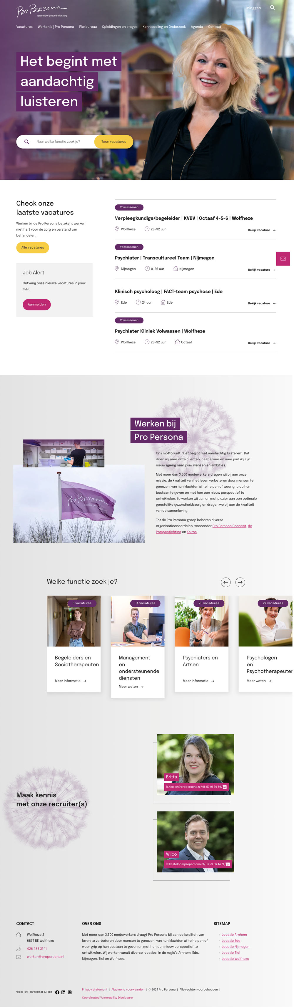 Pro Persona Homepagina