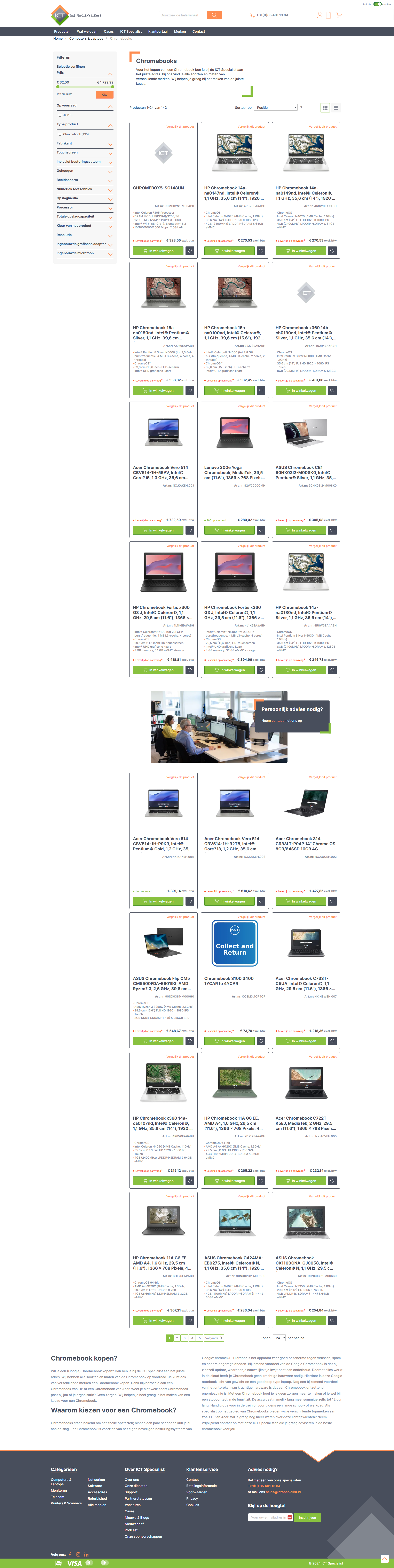 ICT Specialist Laptops computers en chromebooks